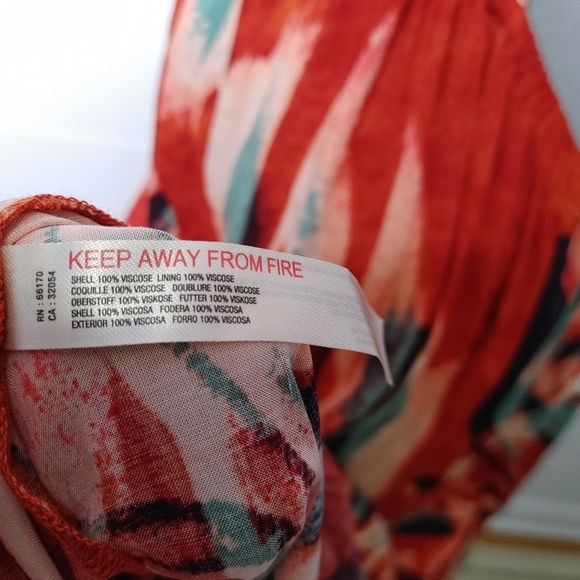 Anthropologie Red and Blue Midi Dress - Picture 9 of 14